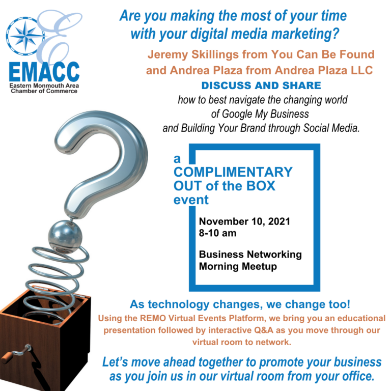 EMACC A Complimentary Out of the Box Business Networking Morning Meetup