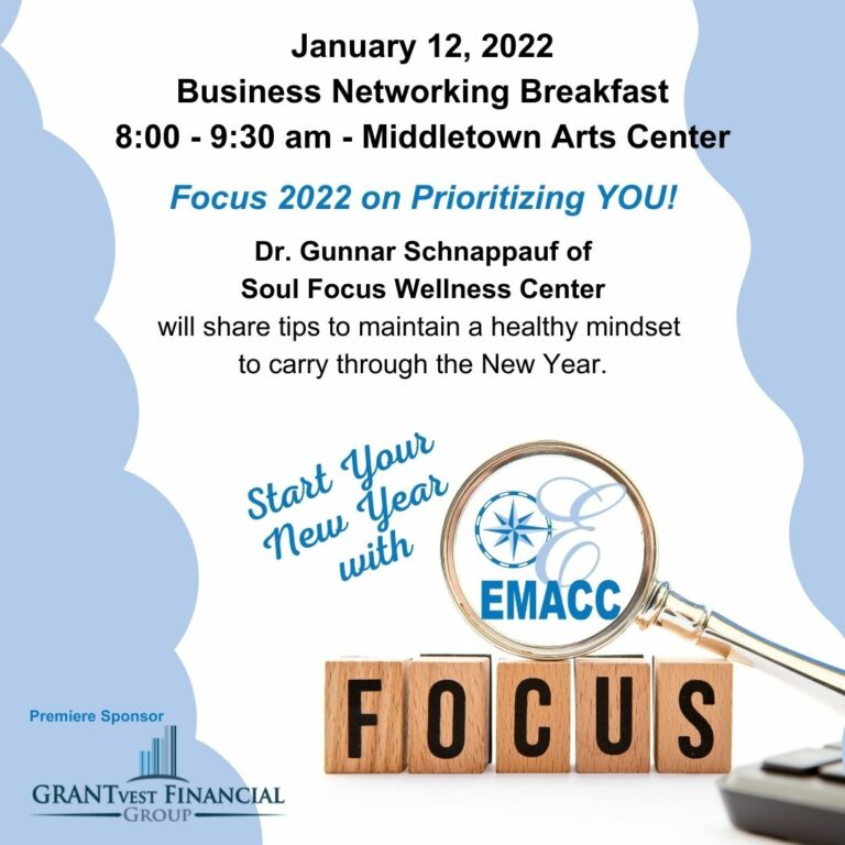EMACC Business Networking Event: Focus 2022 on Prioritizing YOU!