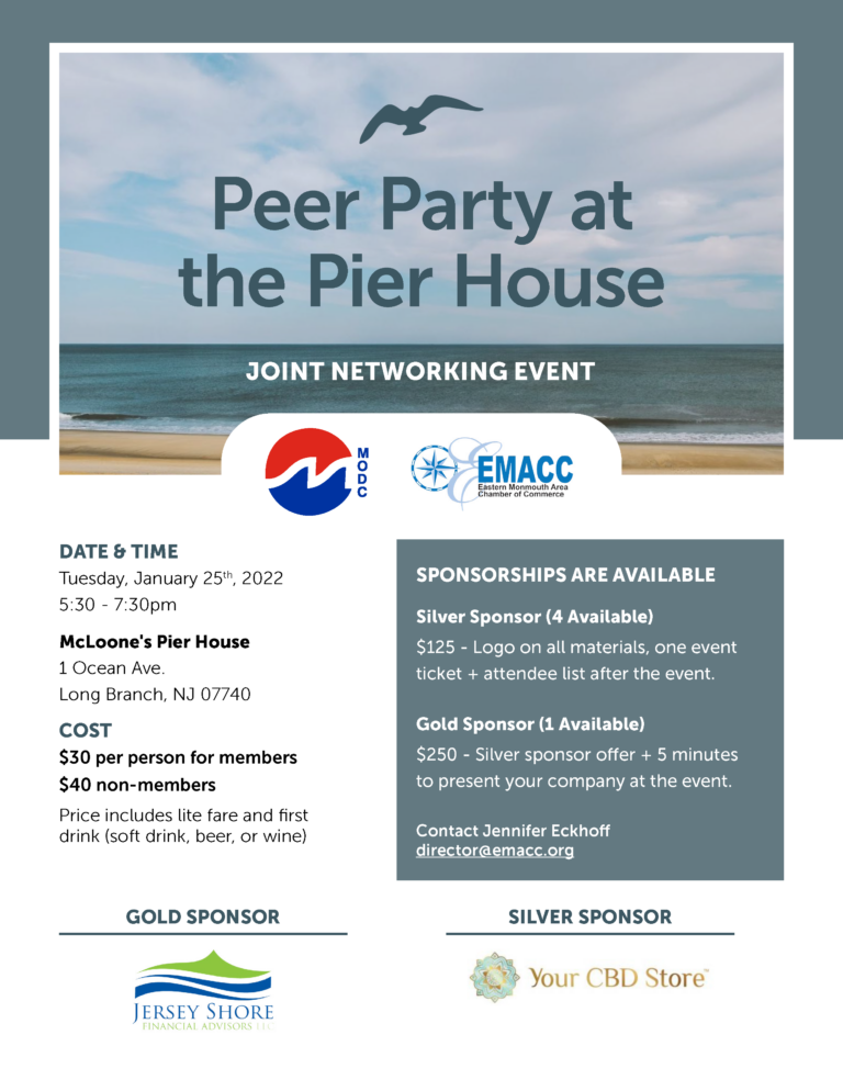 EMACC: Peer Party at the Pier House!