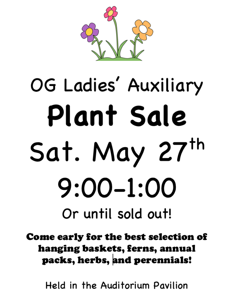 Ocean Grove Ladies’ Aux Plant Sale
