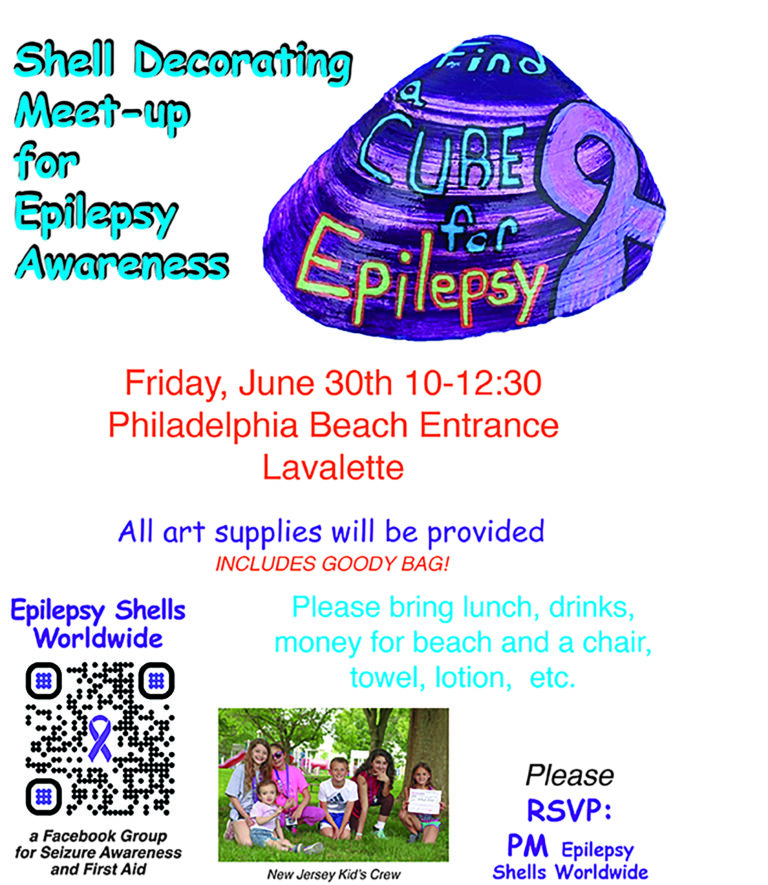 Painting Shells for Epilepsy Awareness