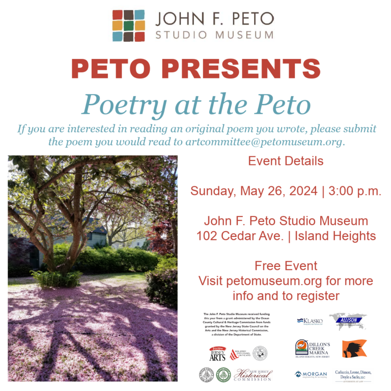Peto Presents: Poetry at the Peto
