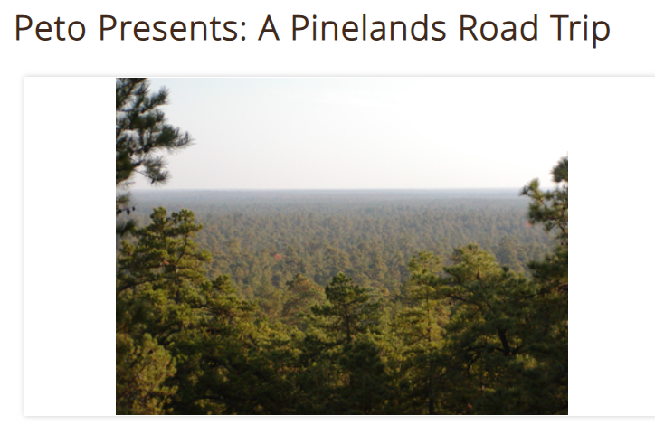Peto Presents: A Pinelands Road Trip